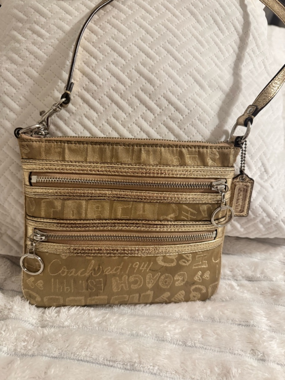Coach Gold Poppy Crossbody Bag